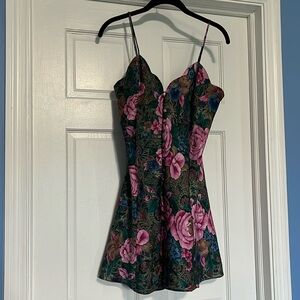 Vintage Victoria’s Secret gold label pink floral nighty slip dress lingerie